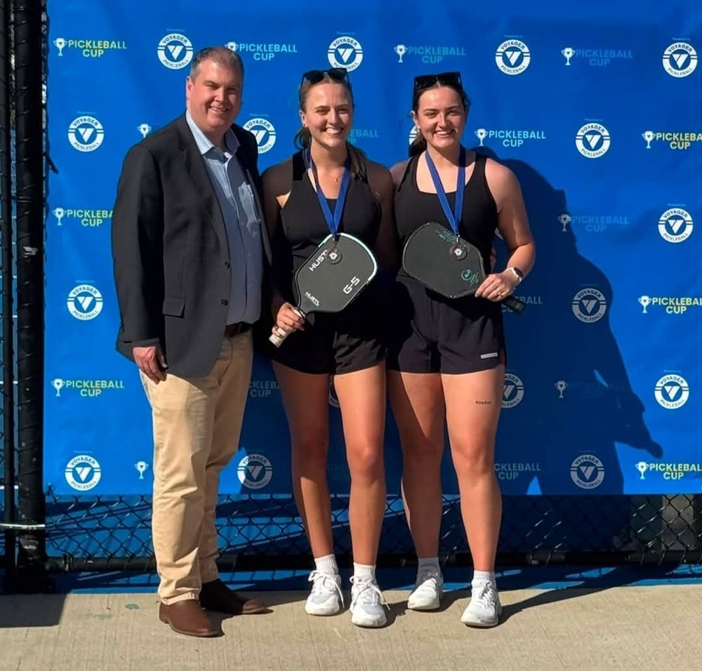 Medal presentation at the Pickleball Cup, Voyager Tennis